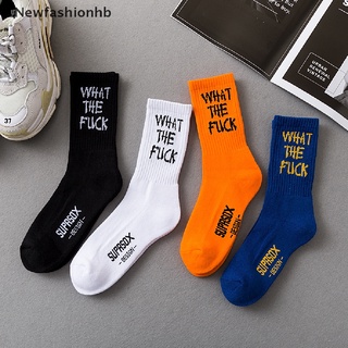 (newfashionhb) calcetines de moda divertidos con estampado de letras, deportes callejeros, patineta, hip-hop, en venta
