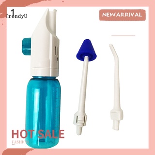 trendyu portátil manual de agua flosser viaje irrigador oral limpiador de dientes limpieza de la boca
