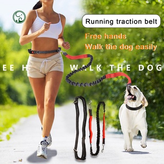 correa deportiva para perros/manos libres/cuerda reflectante de tracción/correr/fitness/cinturón para mascotas