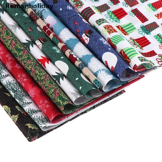 [romanholiday] 5/10pc navidad diy tela de algodón paquetes de costura cuadrado patchwork precortado chatarra co (4)