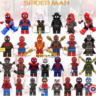 Legoing Spider Minifigures Set Gwen Stacy Peter Paker-man Vengadores Bloques De Construcción Juguetes Para Niños (1)