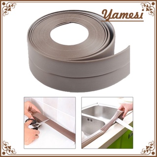 [Yamesi] tira de Caulk, cinta adhesiva PVC autoadhesivo impermeable cinta de sellado para fregadero de cocina baño ducha y