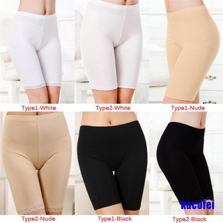 Pantalones cortos elásticos de seguridad para mujer/pantalones cortos de seguridad/Leggings sin costuras de encaje Floral