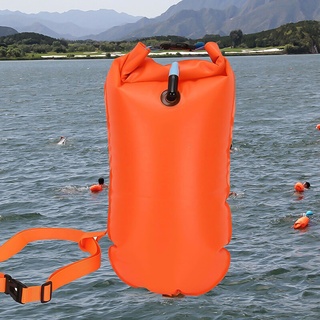 Jenniferdz bolsas de deporte de natación de agua boya naranja natación bolsa de aire natación seguridad flotador inflable para piscina deportes acuáticos flotante PVC bolsas de natación abiertas/Multicolor (6)