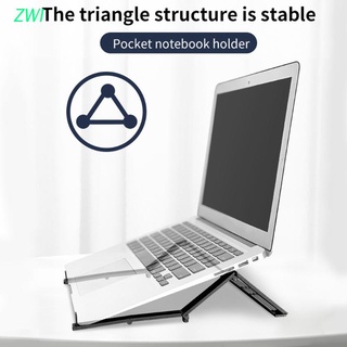 zwi - soporte de almohadilla de enfriamiento para ordenador portátil, base plegable, ajustable