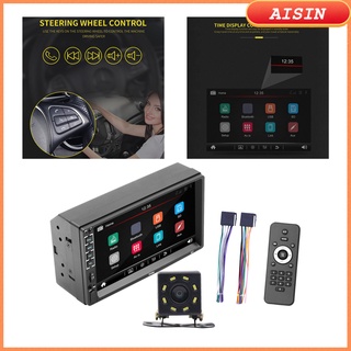 Aisin 2 radio para automóvil Um Din Carro 7 pulgadas Hd reproductor Mp5 pantalla táctil Bluetooth Usb multimedia/Tf/Aux-In dual Din Autoradio móvil