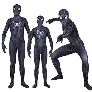The Amazing 2 Spiderman Black Venom Tights Halloween Adult Kids Cosplay Costume Lycra Zentai Suit