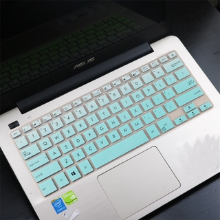 Funda de teclado Asus UX331F S406U UX331U U3100U teclado Protector de 13,3 pulgadas 14 pulgadas portátil de silicona teclado película piel suave impermeable a prueba de polvo (9)
