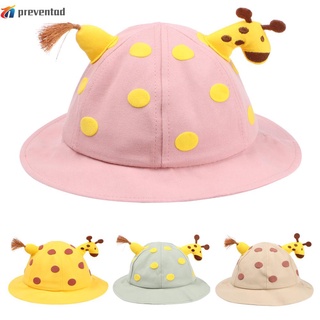 PREVENTAD Toddler Boys Girls Baby Sun Hat Foldable Bucket Hat Beach Cap Portable UV Protection Wide Brim Spring Summer Cute Fawn/Multicolor