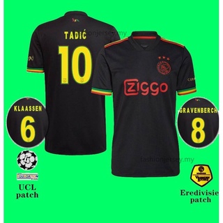 2021-22 (versión del jugador)Ajax tercer tamaño S-2XL camisa de fútbol 21/22 hombre jersey 2021-22 jugador versión) Ajax talla S-2XL ropa de fútbol 21/22 L
