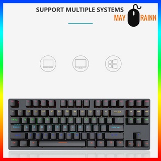 [MN] K550 teclado con cable sensible no retardado ergonómico 87 teclas teclado USB