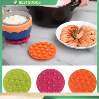 Heat Insulation Pad Double-Sided Suction Cup Mat Kitchen Tool Anti-Scald Dish Pot Mat Household Non-Slip Coasters