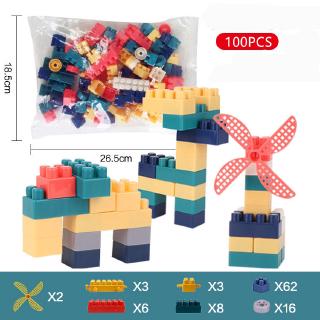 ready stock 100pcs nuevo bloque de construcción de gran tamaño super builder juguetes para niños (3)
