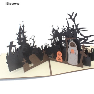 itisevw 3d ghost halloween postal calabaza tarjeta de felicitación tarjetas hallowmas para kid co