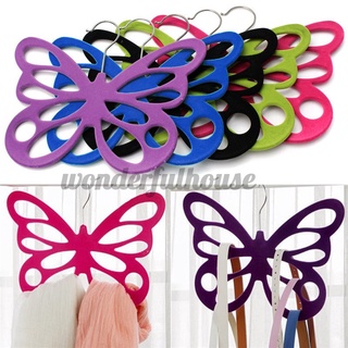 varios colores mariposa bufanda titular percha para corbata antideslizante bufanda lazo cinturón