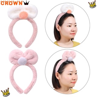 corona coreano arco de felpa banda de pelo niñas mujeres tridimensional hairband lavado cara diadema accesorios de pelo lindo moda banda de pelo dulce aro de pelo felpa diadema