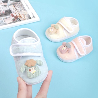 0-1-años de edad niños y niñas zapatos de caminar zapatos de bebé suela suave antideslizante Velcro transpirable algodón puro zapatos individuales0- 9.29