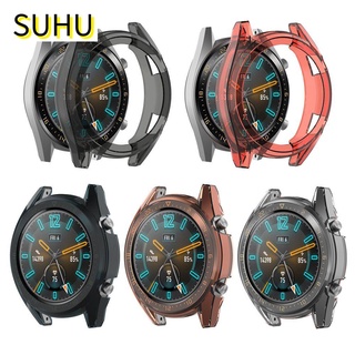 Suhu Classic funda protectora deportiva TPU reloj caso Shell moda 46 mm suave transparente/Multicolor