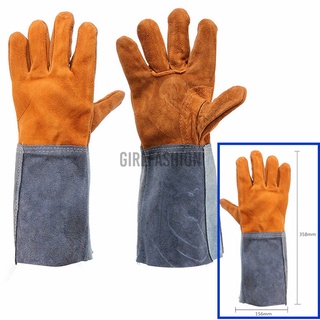Soldadura soldador seguro guantes de cuero de vaca controlador de reparación de ee.uu. (2)