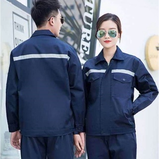 talla s - 4xl chaqueta de seguridad ropa de trabajo con reflector baju kerja keselamatan algodón jaket hombres y mujeres monos tops