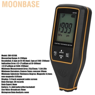 moonbase herramienta de medición de medidor de espesor de pintura digital de alta precisión para uso en laboratorio del coche (3)