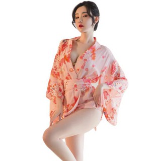 Sakura chica Kimono vestido japonés Yukata albornoz mujer Floral Haori japón uniforme Cosplay disfraz de fiesta vestido corto (1)