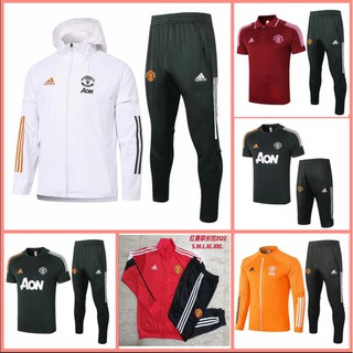 21 22 Manchester united chándal de fútbol largo pull traje de entrenamiento chaqueta de fútbol jogging uniforme Jersey talla S-XXL