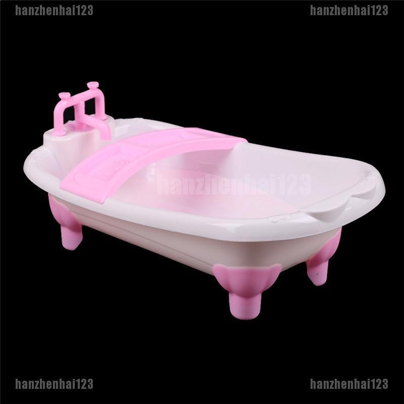 HAN plástico muebles de baño bañera bañera para 1/6 Barbie tamaño