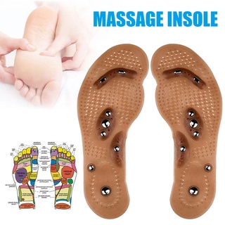 [SD] 1 par de plantillas magnéticas de masaje, cojín de acupresión de terapia de Gel corporal, plantillas de zapatos de pie, plantilla de masaje de acupuntura