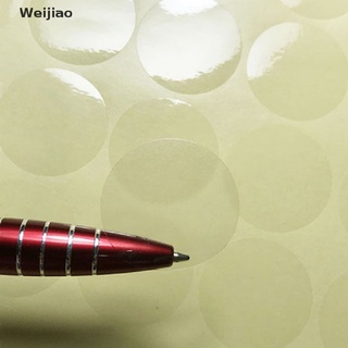 Weijiao 1000 15 mm transparente redondo pegatina redonda transparente etiquetas círculo PVC sellado etiquetas MY