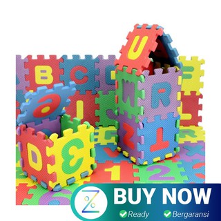 Jin Wa Wa Puzzle Foam Aplhabet & Number 36 PCS - multicolor