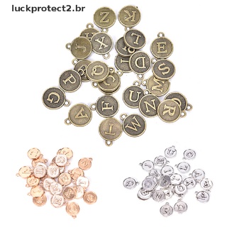Luckprotect2.Br 26 Letras del Alfabeto A-Z Para hacer joyería/manualidades/diy/colgante