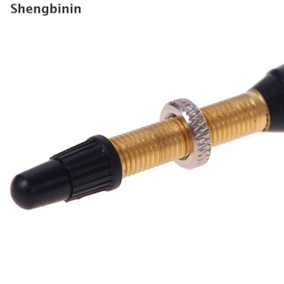 [shengbinin] válvula de neumático sin cámara de bicicleta 48/60 mm núcleo de latón de aleación de tallo para bicicleta de carretera de montaña.