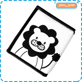 Youu_cuan libro De tela suave Para bebé blanco no Tóxico negro y negro/juguete interactivo educativo niños