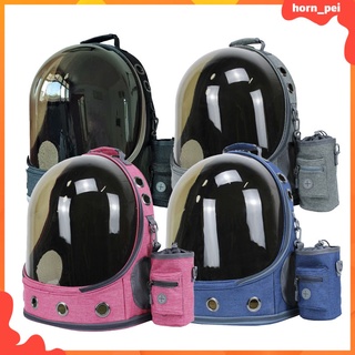 [horn_pei] Mochila portamascotas, bolsa de viaje transpirable para perros pequeños, gatos, mochila para mascotas, senderismo, viaje, Camping