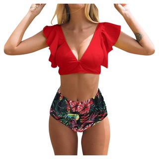 Greenwings bikini De Cintura Alta Push Up para mujer con estampado bikini/ropa De playa para mujer