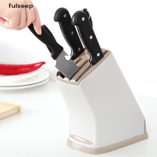 [Fulseep] 1pc De Cocina Multifunción Cuchillo De Plástico Estante De Almacenamiento Bloque Soporte ZXC