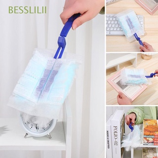 BESSLILII Crevice Cleaning Cleaning Brush Handle Dust Cleaner Remover Magic Duster Convenience Electrostatic Absorbent Household For Window Car Cleaner Tool