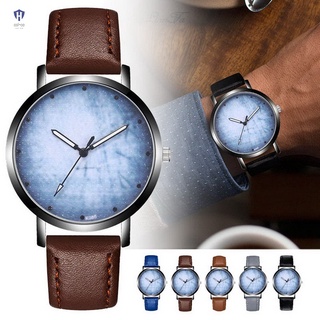 Reloj analógico de cuarzo con correa de cuero ajustable para hombre/regalo Casual deportivo