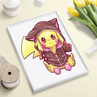 kiko 5d diy diamond pintura kits pikachu completo redondo taladro artesanía arte hogar