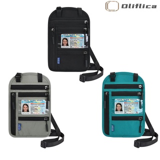 Oliflica 1/2/3PCS bolsa de almacenamiento de pasaporte de viaje tarjeta de crédito titular de pasaporte organizador de documentos tarjeta de hombro bolsa de cuello