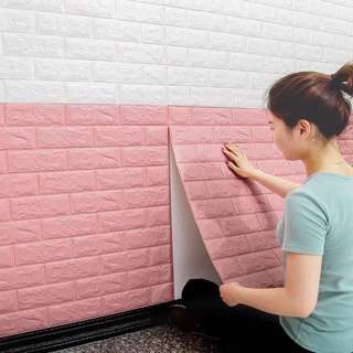 [entrega rápida] pegatinas de pared 3d patrón de ladrillo impermeable autoadhesivo papel pintado de la habitación decoración del hogar para niños dormitorio sala de estar