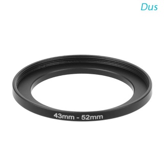 Dus 43mm To 52mm Metal Step Up Rings Lens Adapter Filter Camera Tool Accessories New