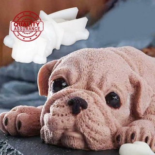 4/6 pulgadas 3D forma de perro molde de silicona Mousse pastel decoración de Chocolate gelatina molde para hornear Q2A6