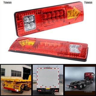 <yuwan> luz trasera impermeable camión camiones 19led 12v 24v luz de señal de giro