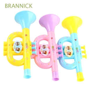 BRANNICK Random Color Baby Music Toys Cartoon Trumpet toy Kids Trumpet Early Education Colorful Musical Instruments Toy Infant Playing Simulation Instrument Brain Game Hooter Toy