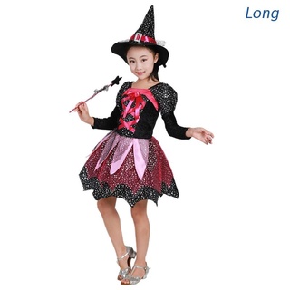 Disfraz de Halloween de Halloween largo Vestido Bowknot disfraz de Tutu caramelos