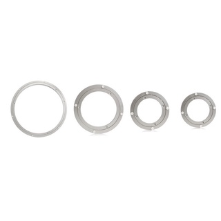 aleación de aluminio redonda giratoria giratoria mesa de rodamiento plata blanco 5.5 pulgadas