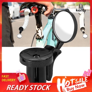Qx espejo De Bicicleta con espejo Transparente Fácil De instalar negro/espejo Retrovisor Para Bicicleta/ejercicio (1)
