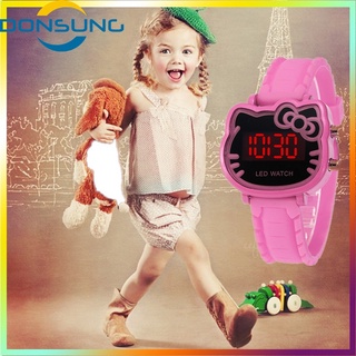 lindos relojes para niños con dibujos animados hello kitty moda reloj de pulsera 8038